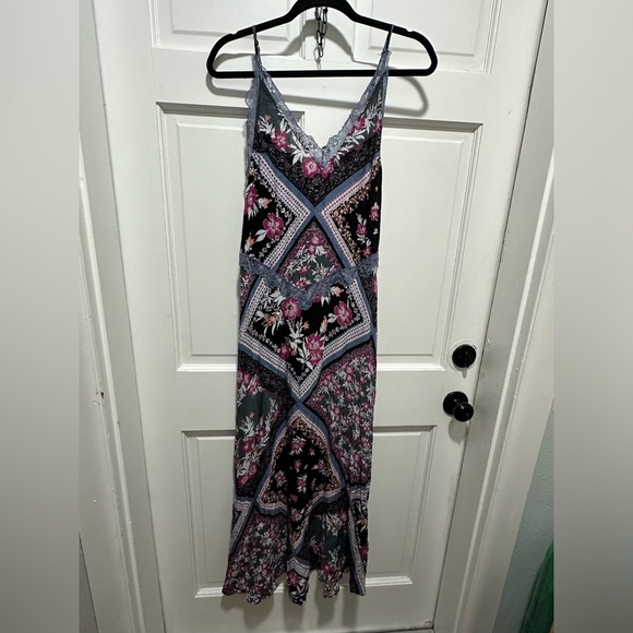 Intimately Free People Floral Stevie Printed Slip Maxi Dress Size XS EUC - Picture 3 of 6
